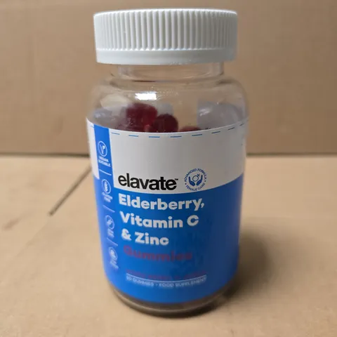 ELAVATE ELDERBERRY, VITAMIN C & ZINC GUMMIES - 60 GUMMIES 