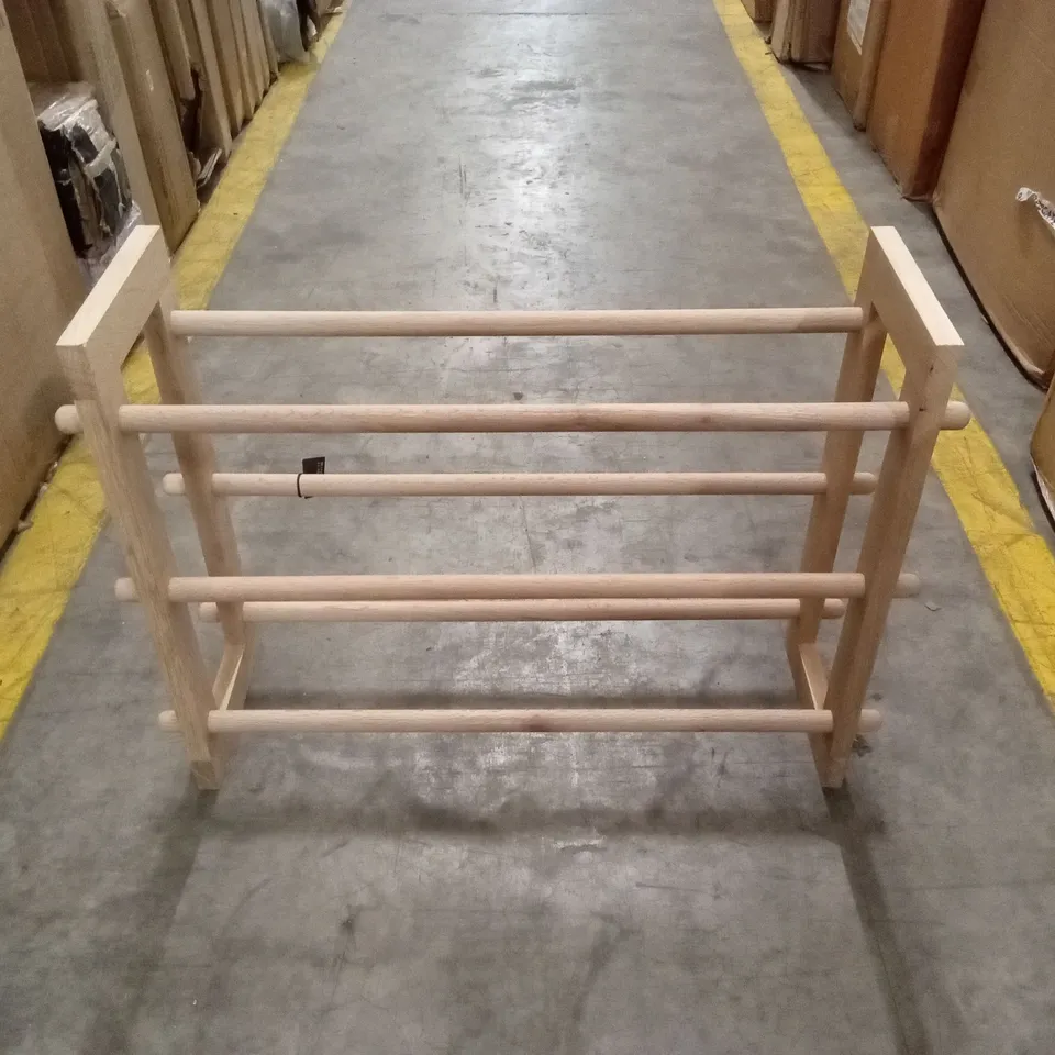 DESIGNER WOOD SHOE RACK