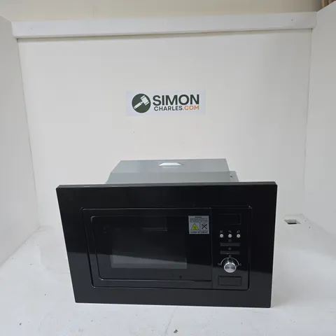 BUILT-IN MICROWAVE OVEN – BLACK GLASS FRONT WITH DIAL CONTROL