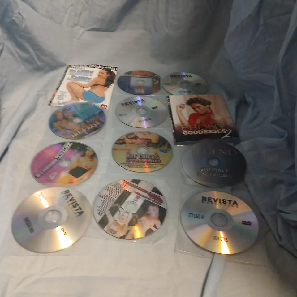 NSFW ADULT DVD COLLECTION – MIXED TITLES (EXPLICIT CONTENT) APPROXIMATELY 30