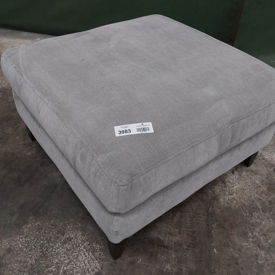 QUALITY BRITISH DESIGNER G PLAN ROMILLY FOOTSTOOL CASHMERE JUMPER FABRIC