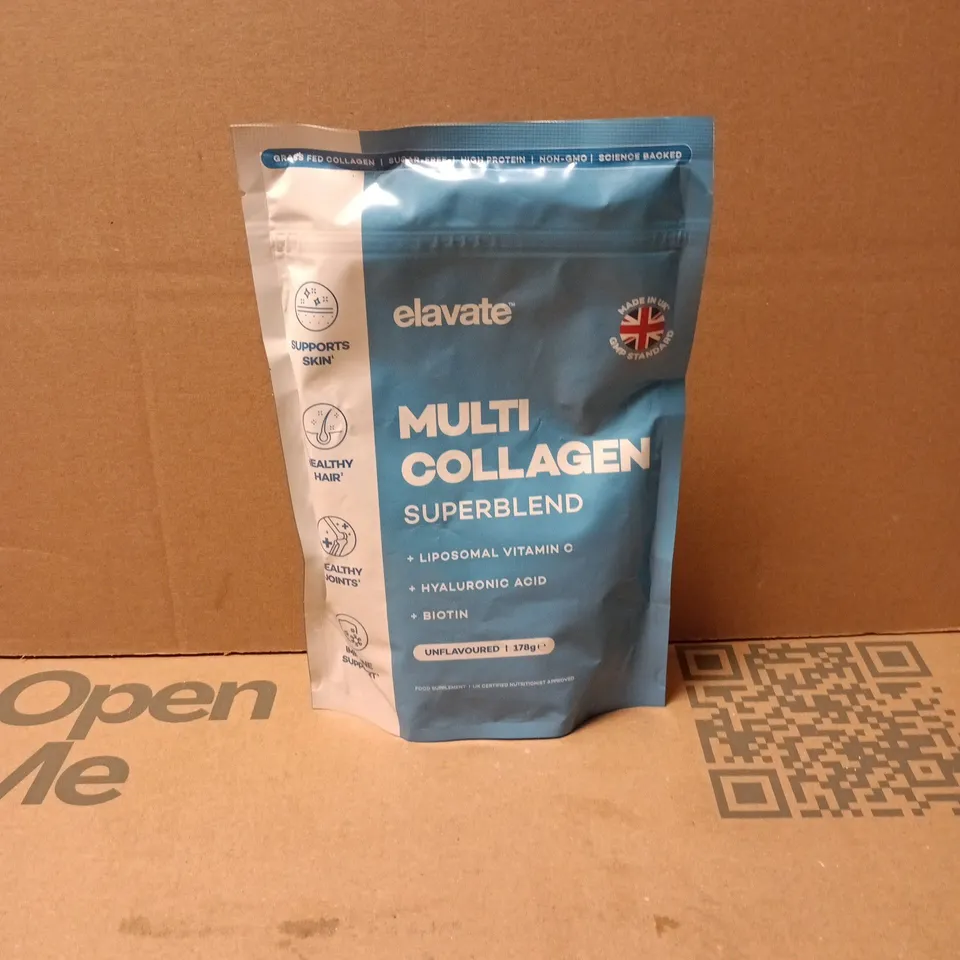 ELAVATE MULTI COLLAGEN SUPERBLEND UNFLAVOURED 178G