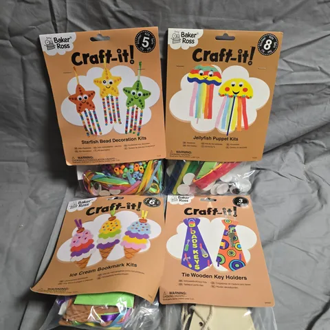 TOTE OF ASSORTED ART AND CRAFT ITEMS 