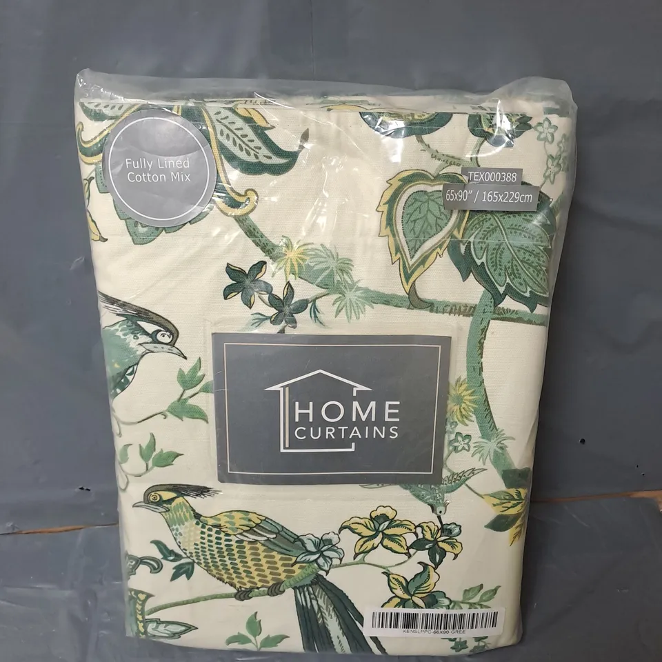 HOME CURTAINS FULLY LINED KENSINGTON LINED PENCIL PLEAT CURTAINS IN WHITE MULTI (165X229CM)