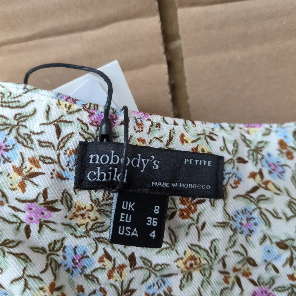 NOBODY'S CHILD PETITE AVERY MIDI DRESS – CREAM, UK 8