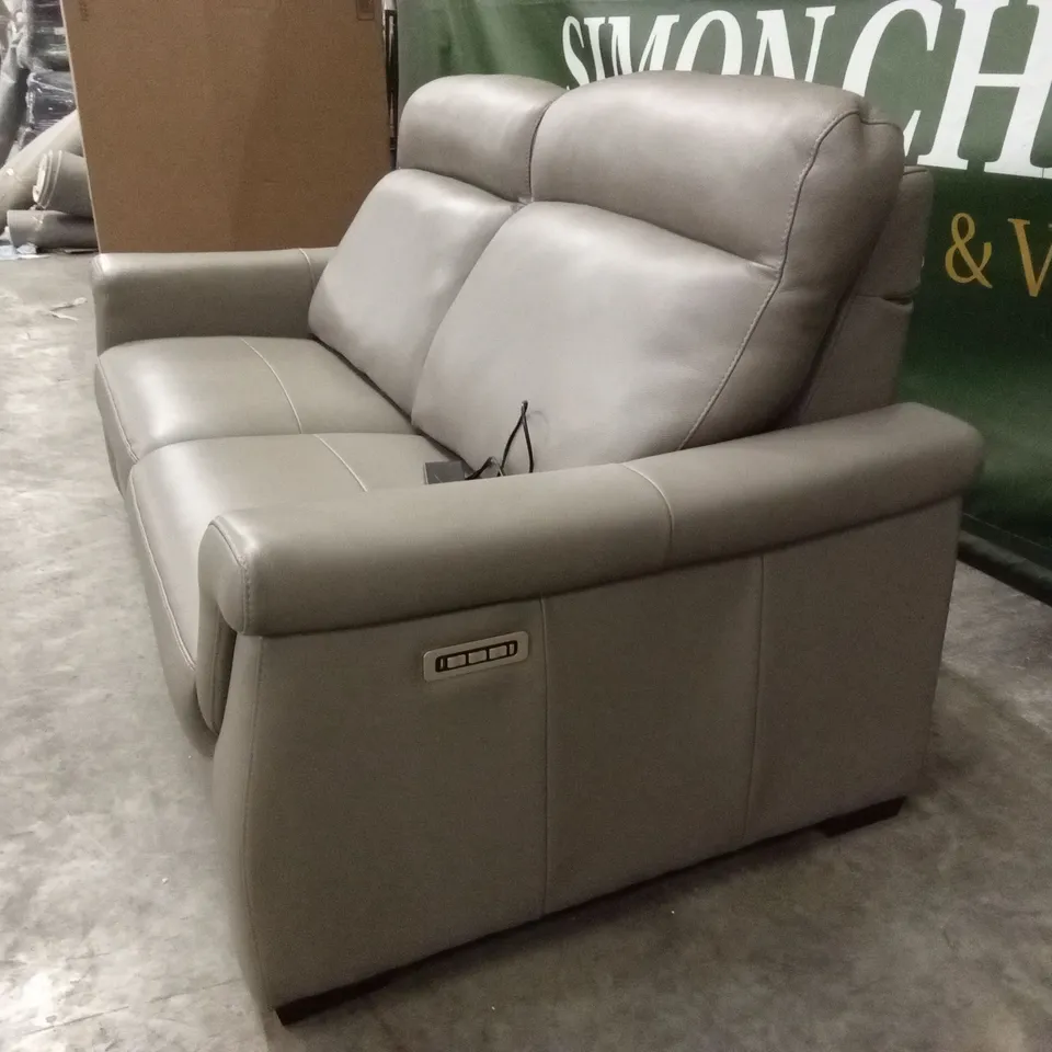 QUALITY DESIGNER ITALIAN MADE ADRIANO 3 SEATER LUMBAR AND ELECTRIC RECLINER LEATHER SOFA