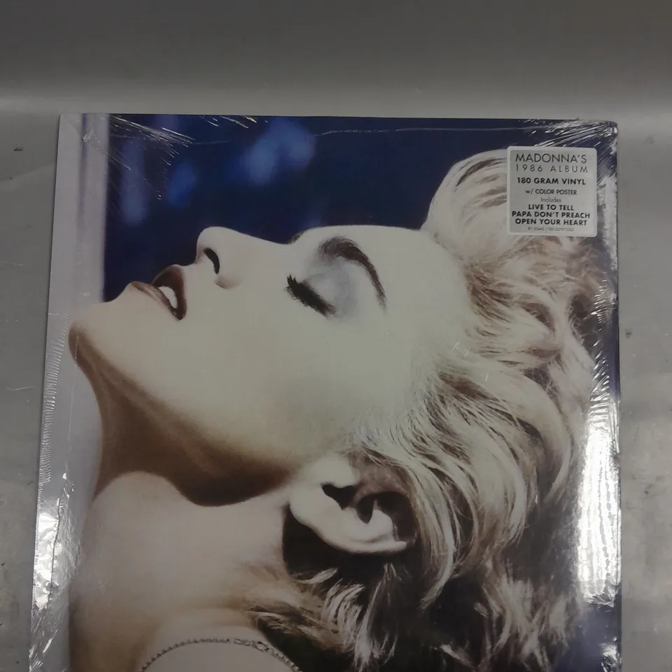 SEALED MADONNA TRUE BLUE LIMITED EDITION VINYL 