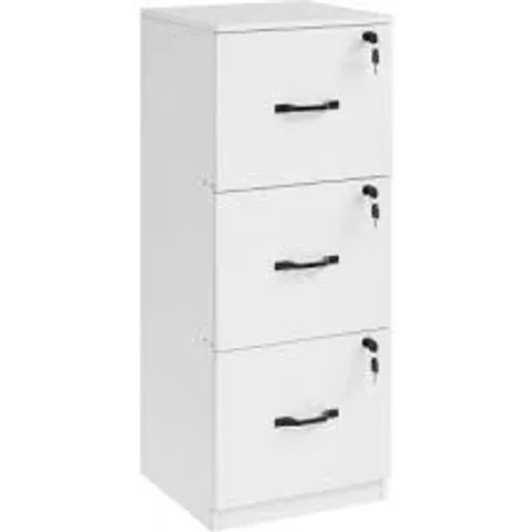BOXED VASAGLE FILE CABINET - WHITE