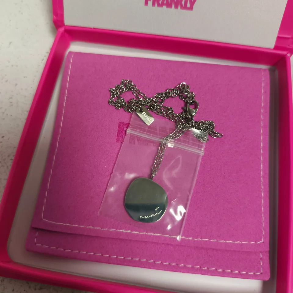 BBOXED FRANKLY STAINLESS STEEL CUNT NECKLACE 