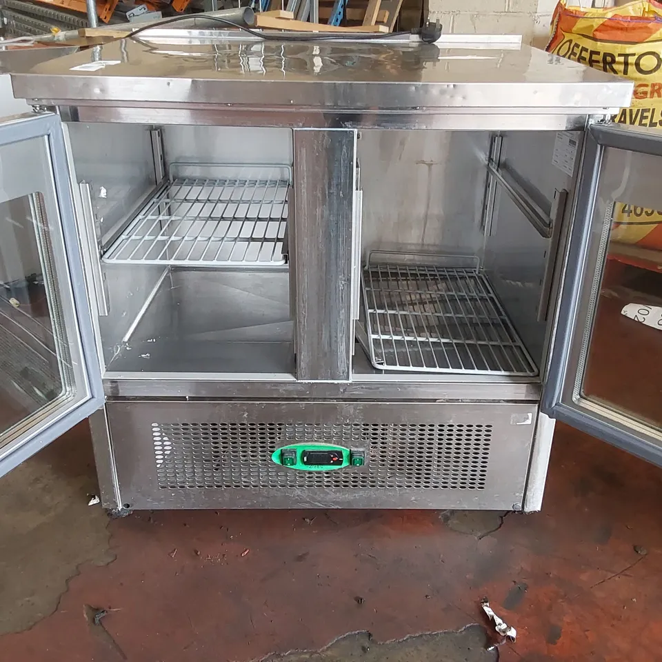 GENFROST G901GDU COMMERCIAL 2 GLASS DOOR CHILLER COUNTER