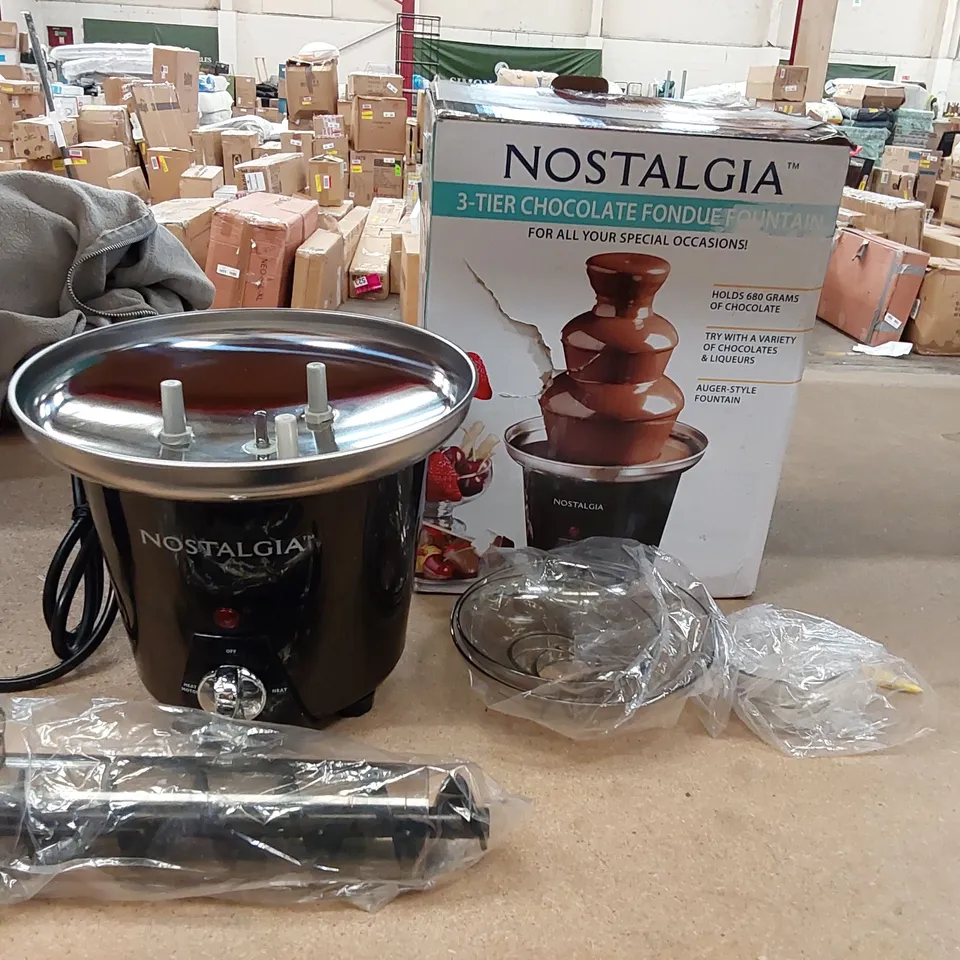 BOXED NOSTALGIA THREE TIER CHOCOLATE FOUNTAIN (1 BOX)