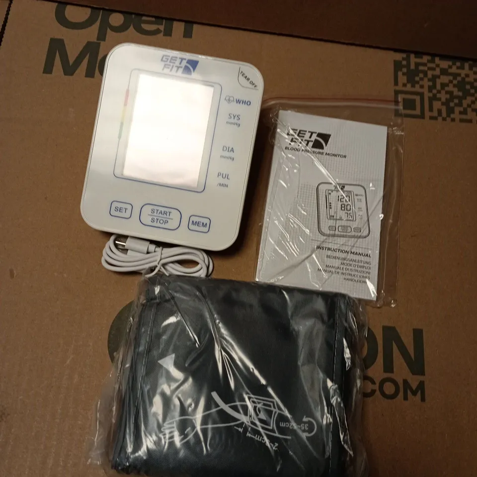 BOXED GET FIT BLOOD PRESSURE MONITOR-UPPER ARM