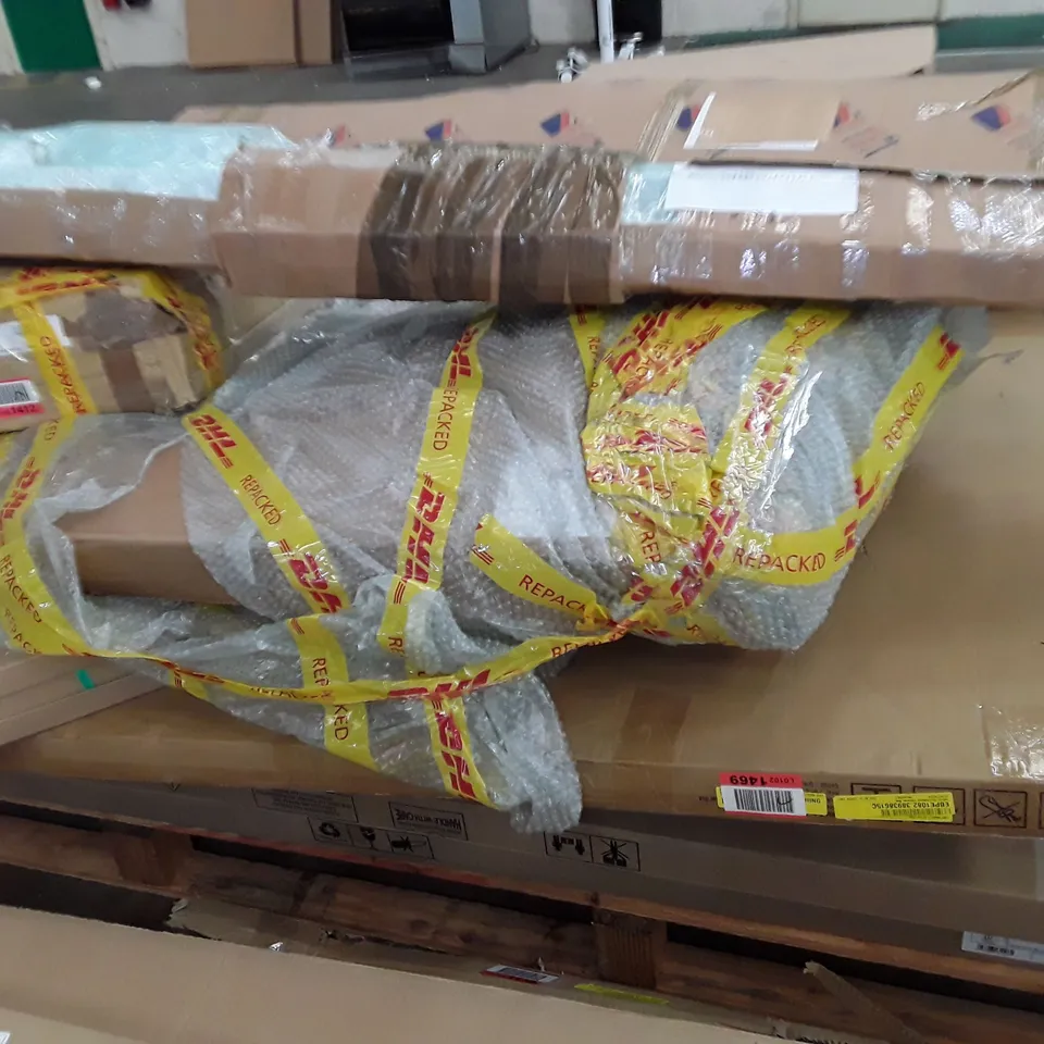 PALLET OF ASSORTED FLAT PACK FURNITURE PARTS 