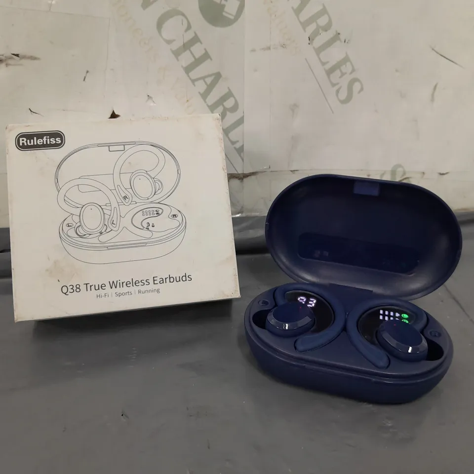 BOXED RULEFISS Q38 TRUE WIRELESS EARBUDS