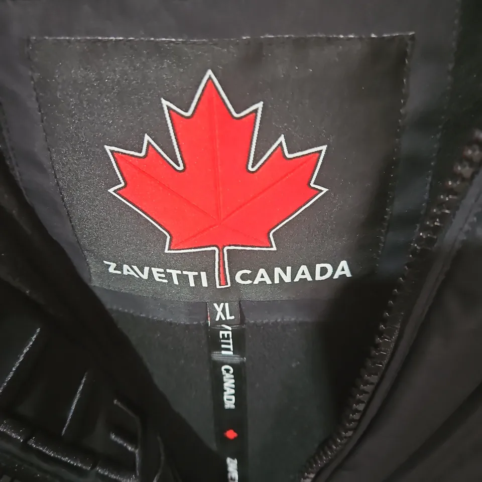 ZAVETTI CANADA PUFFER JACKET – BLACK – XL