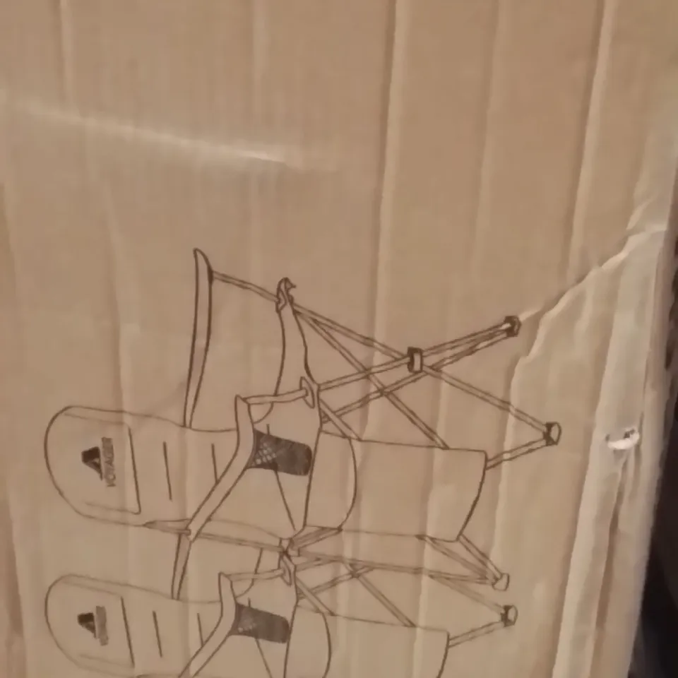 BOXED VOYAGER 2PK CAMPING CHAIRS GREY