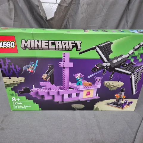 BOXED AND SEALED LEGO MINECRAFT THE ENDER DRAGON AND END SHIP SET