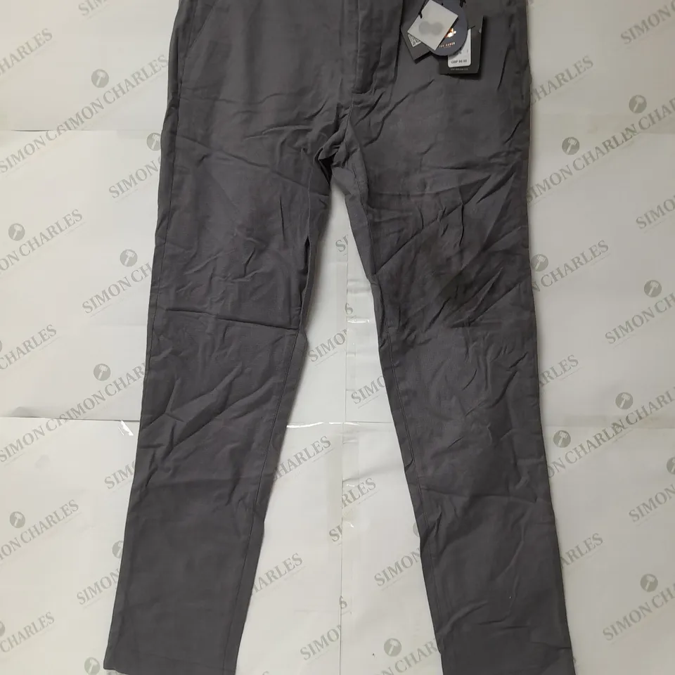 TED BAKER SEMI PLAIN TROUSERS IN GREY - 34R