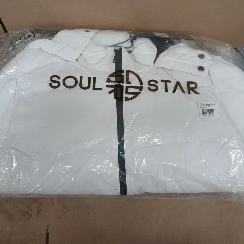SOUL STAR MJ HAMMERSMITH PLAIN 22 WHITE JACKET – SIZE S/P