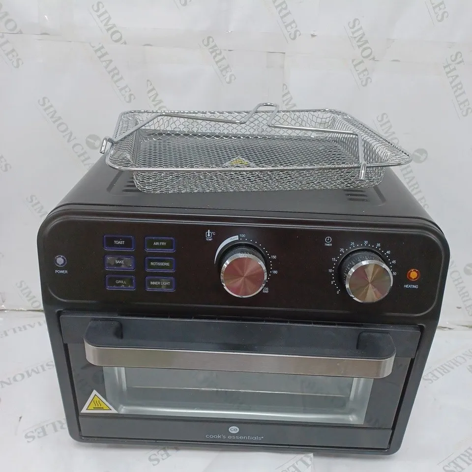 BOXED COOK'S ESSENTIAL 21-LITRE AIRFRYER OVEN IN BLACK
