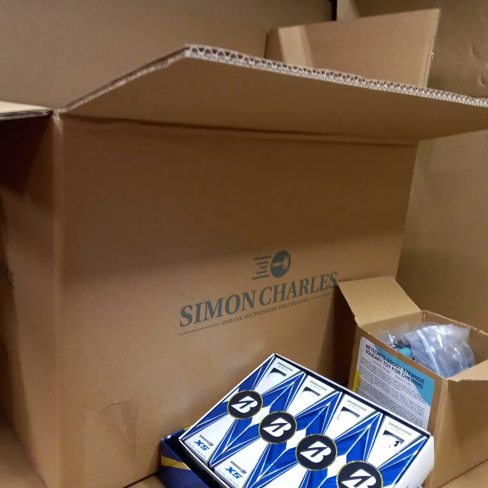 LOT OF APPROX 13 ASSORTED HOUSEHOLD ITEMS TO INCLUDE:  BOXED GOLF BALLS, DECOY CAMERA, PACKAGED FIRST AID BAG