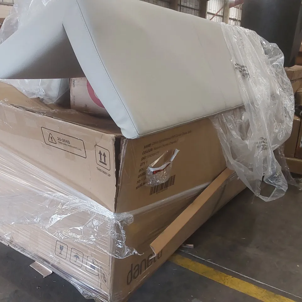 PALLET CONTAINING A VERY LARGE QUANTITY OF ASSORTED DANETTI FURNITURE PARTS 