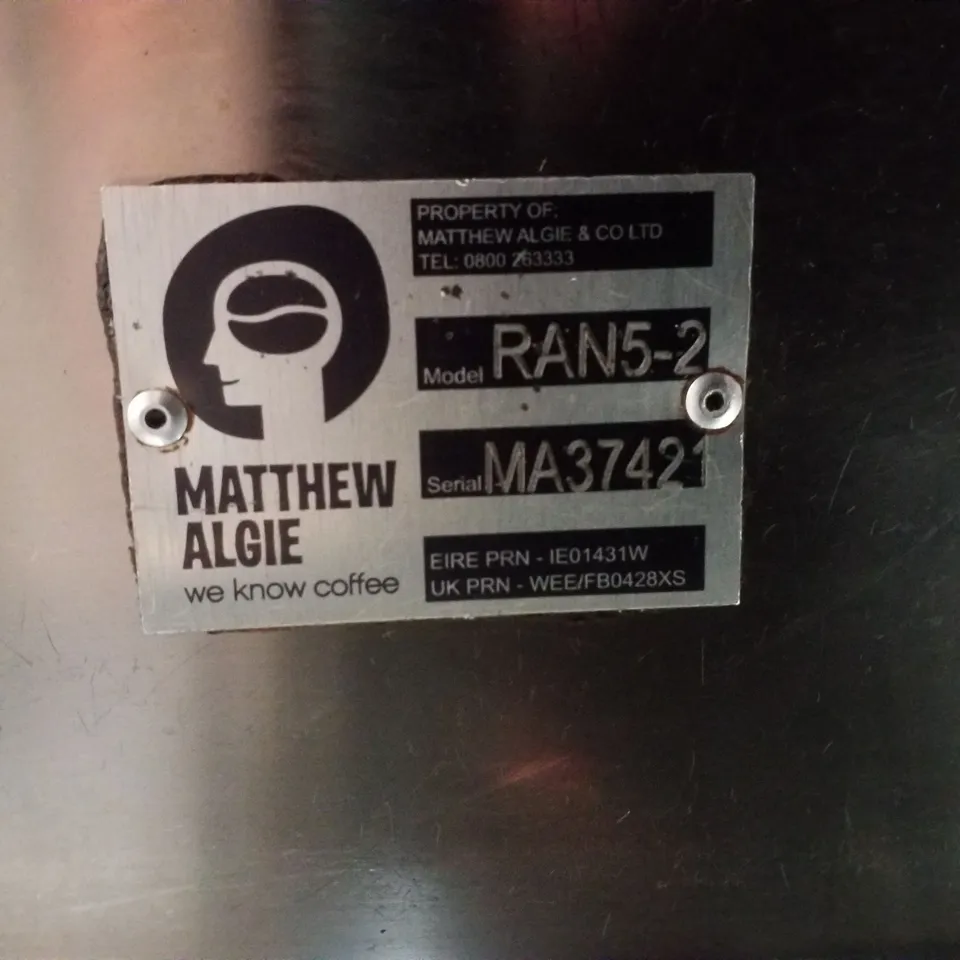 RANCILIO RAN5-2 COMMERCIAL 2 BARRISTA COFFEE MACHINE