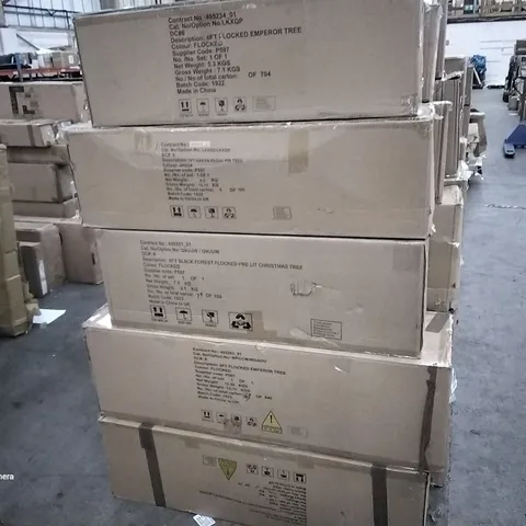 5 ASSORTED CHRISTMAS TREES