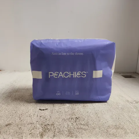 PEACHIES BABY NAPPIES – SIZE 6, 18 PANTS (PURPLE PACK)