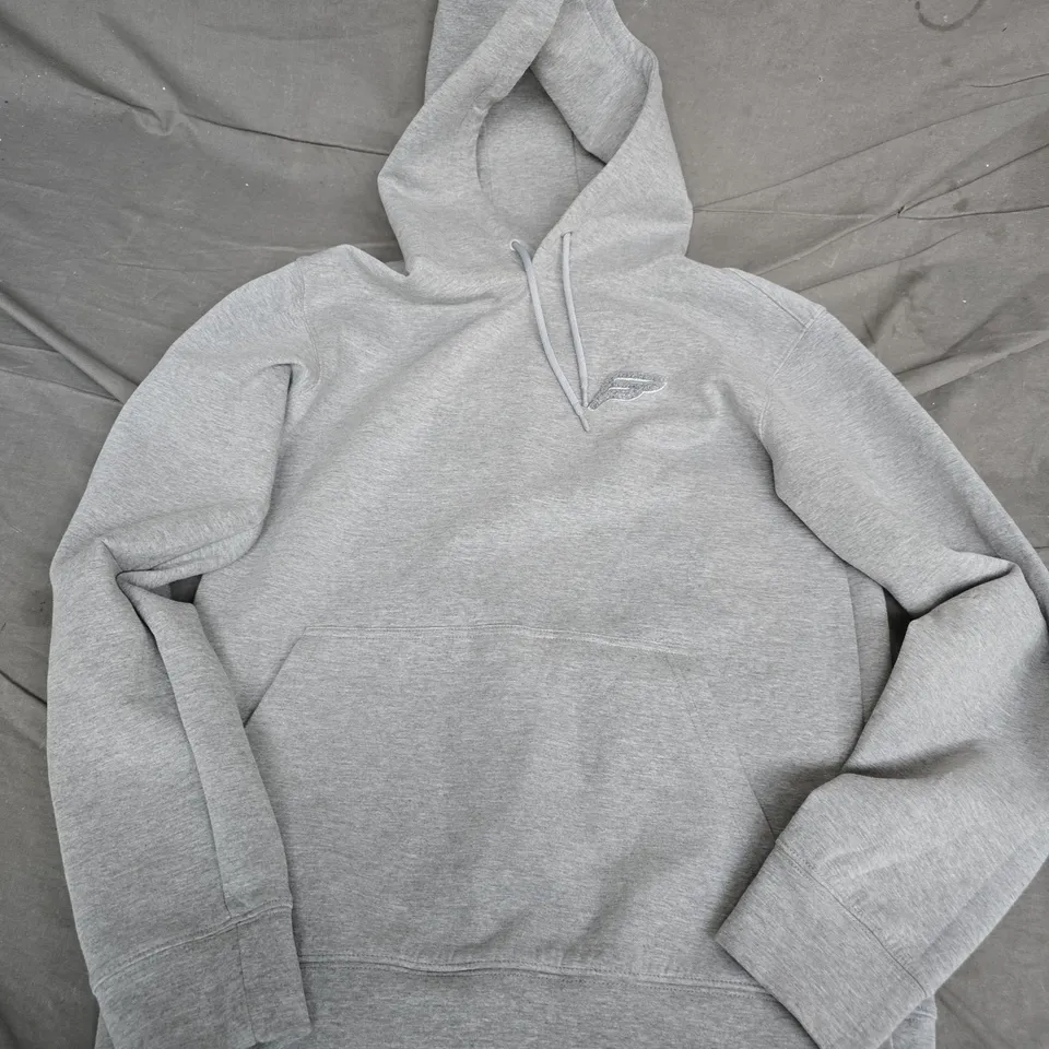 FREQUENCY LOGO HOODIE – GREY, SIZE S
