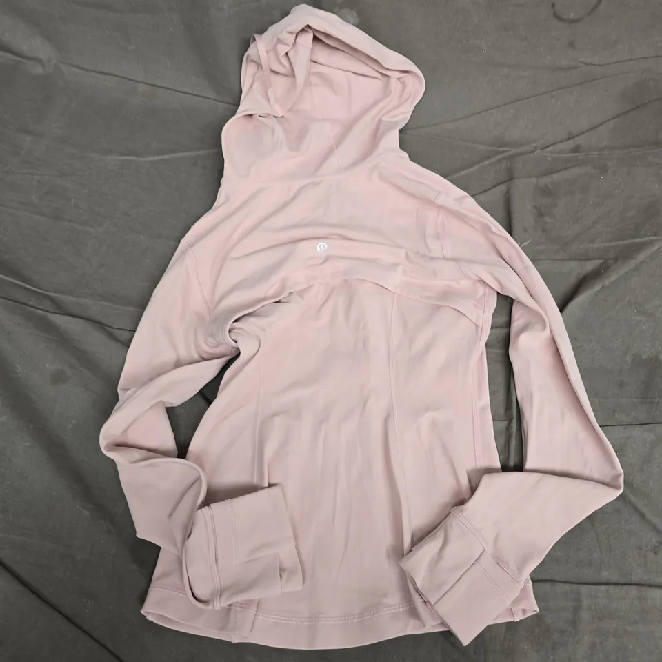 LULULEMON WOMEN'S HOODED ZIP JACKET TOP – PINK, UK 8 (US 4)
