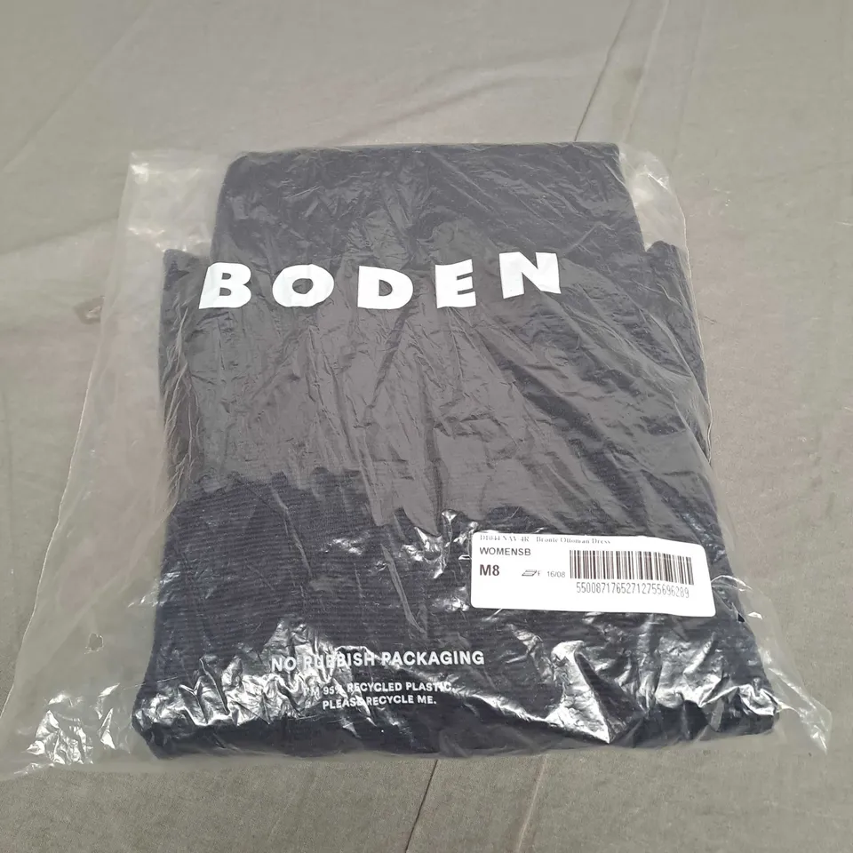 BODEN BRONTE OTTOMAN DRESS IN NAVY - 4R