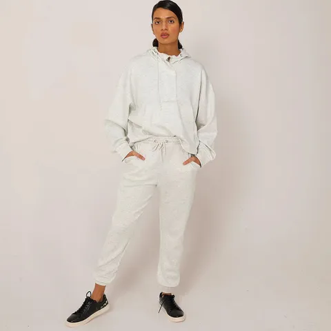 DENIM & CO. ACTIVE SCUBA HALF PLACKET HOODIE