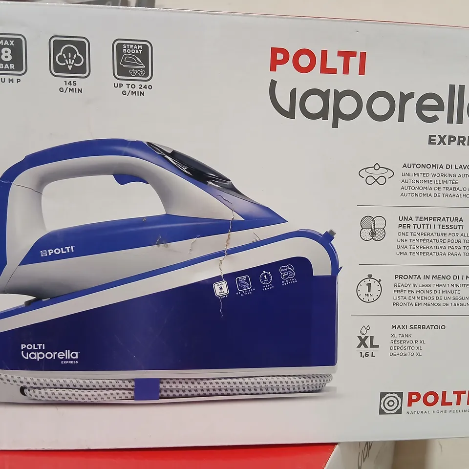 POLTI VAPORELLA EXPRESS STEAM IRON – BOXED