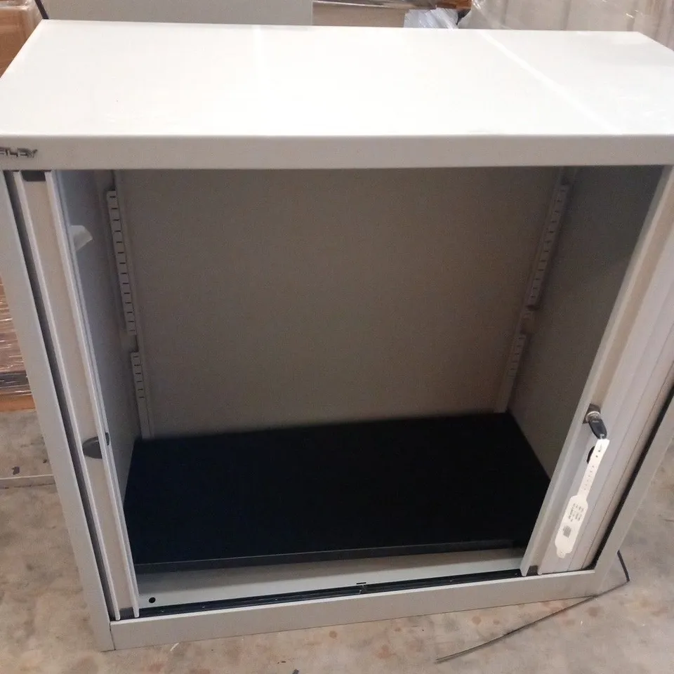 BISLEY LOCKER WITH SLIDING DOORS GREY 