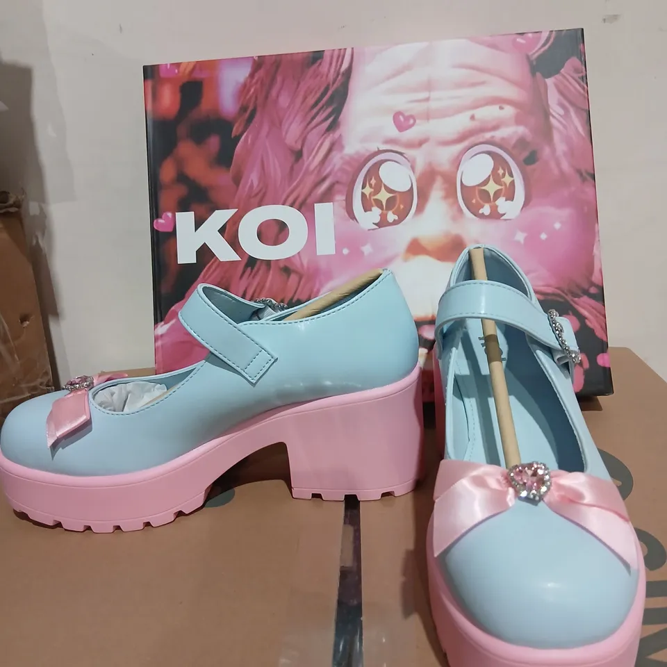KOI TIRA MARY JANES 'POODLE PRINCESS EDITION' BLUE KIDS' BOOTS UK 5