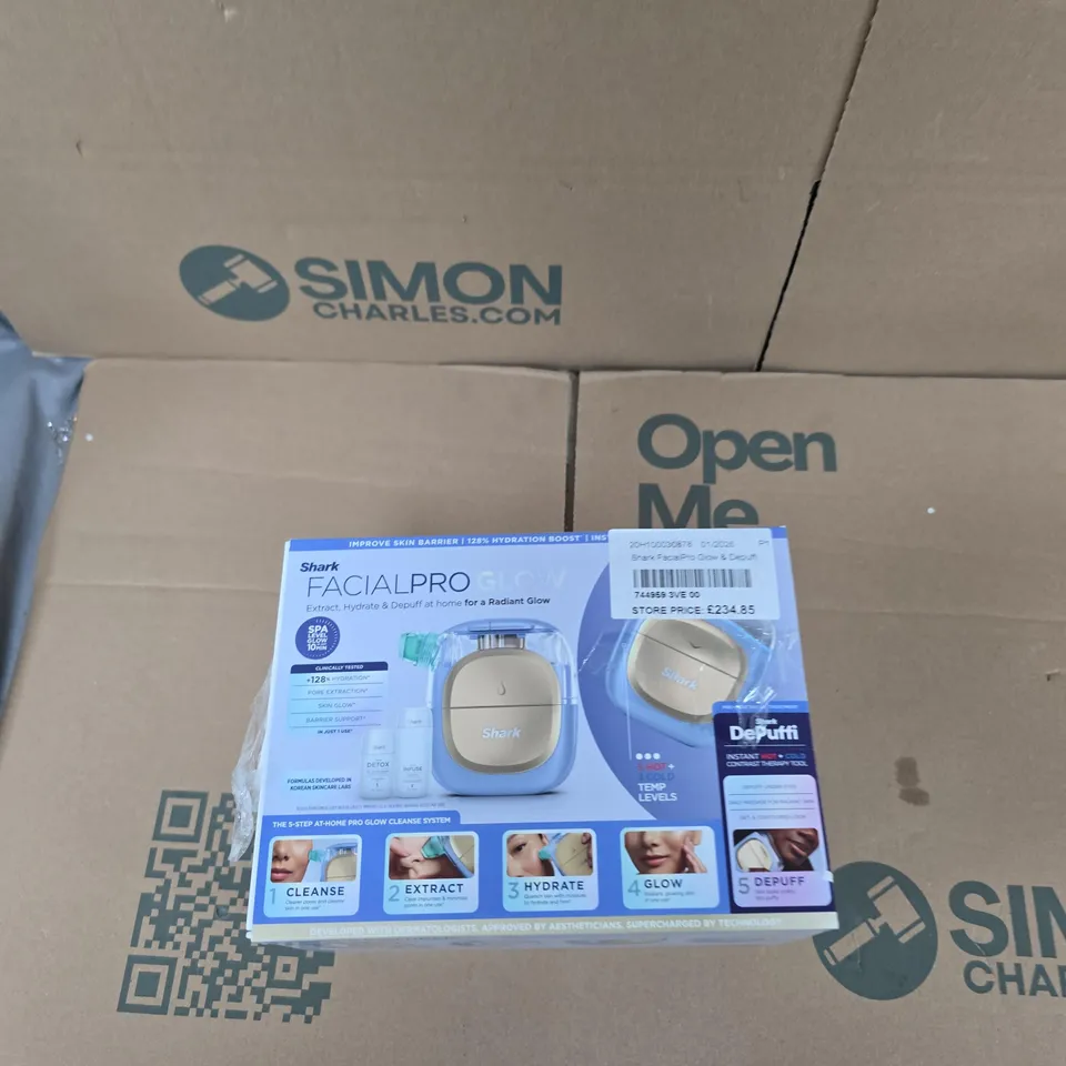 SHARK FACIALPRO GLOW & DEPUFFI SPA BLUE