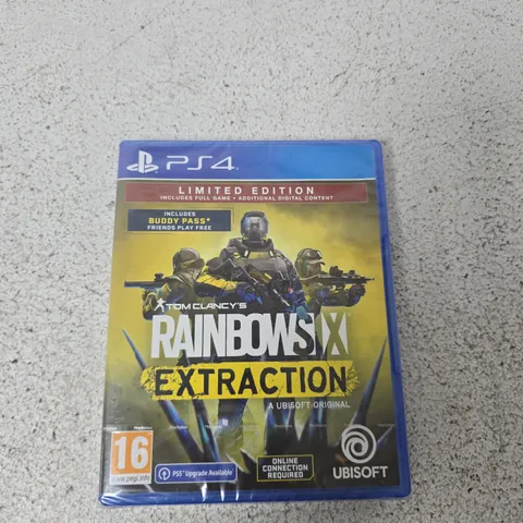BOXED AND SEALED PLAYSTATION 4 RAINBOW SIX EXTRACTION (LIMITED EDITION)
