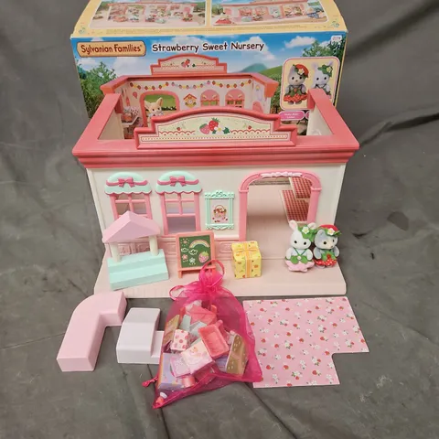 BOXED SYLVANIAN FAMILIES STRAWBERRY SWEET NURSEY
