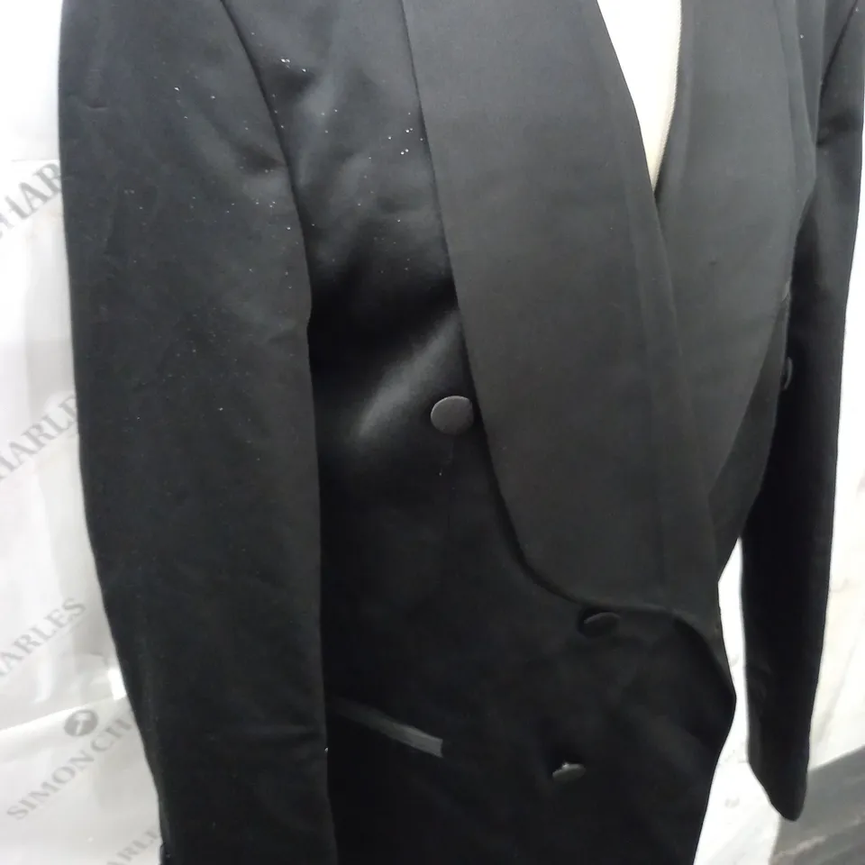 SENZO RIVOLLI BLACK SUIT JACKET - SIZE 58