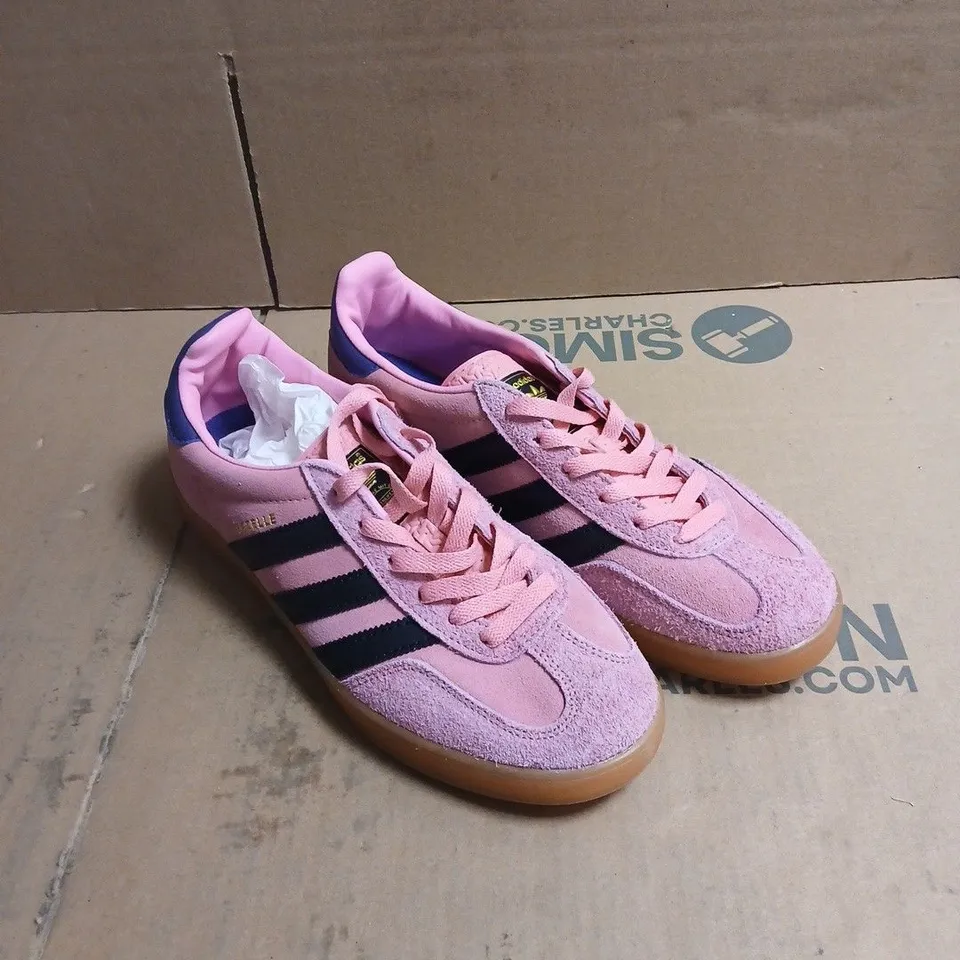 ADIDAS GAZELLE PINK SUEDE TRAINERS – WOMEN'S BOXED SIZE 9.5