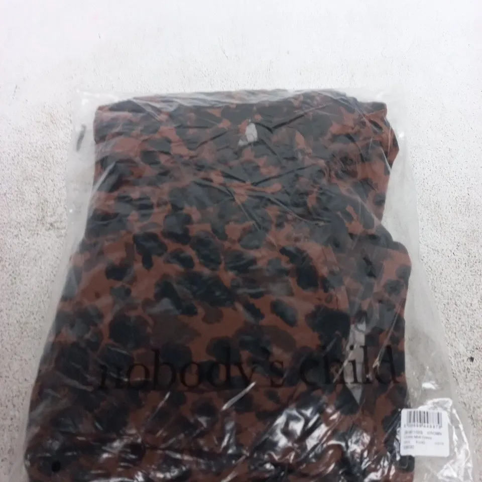 NOBODYS CHILD LS AIDA MIDI DRESS – UK14 (EU42) BROWN