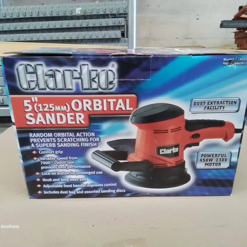 CLARKE 5" (125MM) ORBITAL SANDER