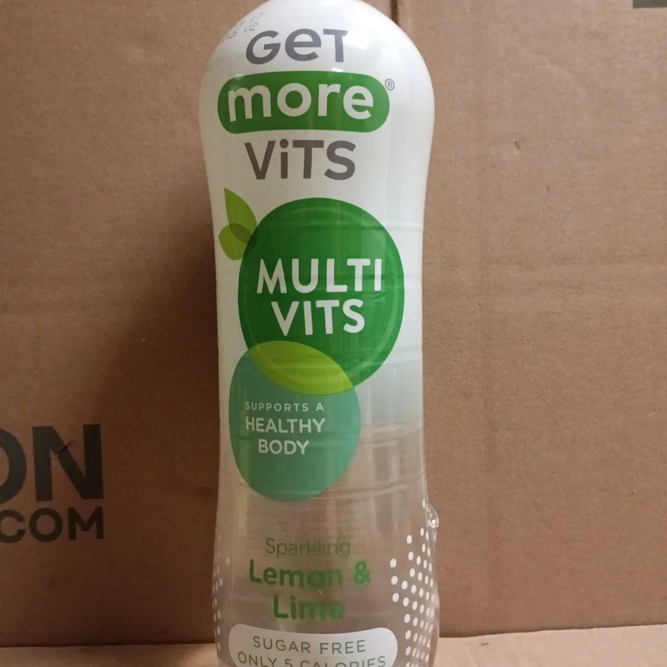 APPROXIMATELY 6 X 1L BOTTLES OF MULTI VITS SPARKLING LEMON & LIME FLAVOURED WATER