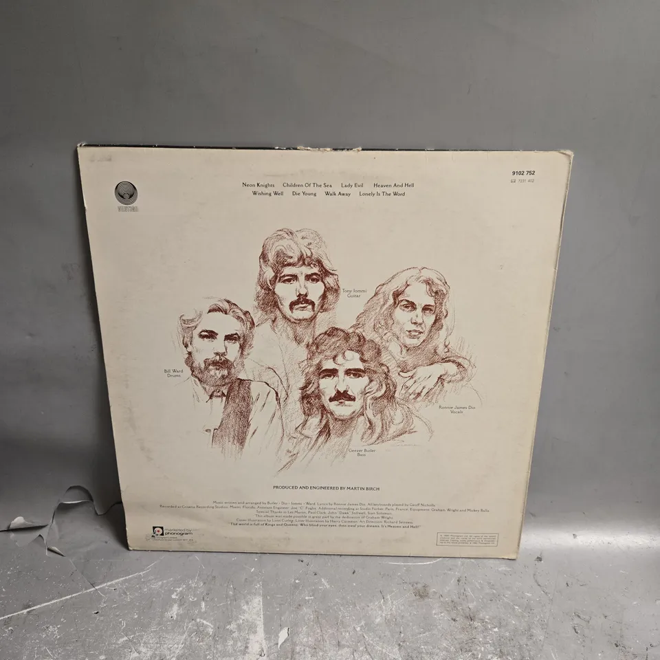 BLACK SABBATH HEAVEN AND HELL VINYL 