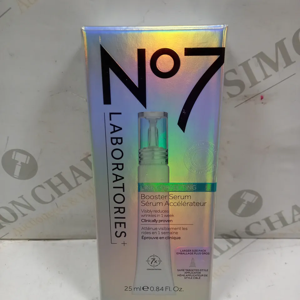 BOXED SEALED NO7 LINE CORRECTING BOOSTER SERUM - 25ML