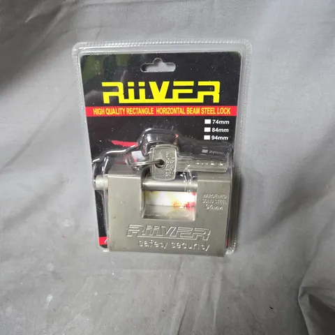 RIVER HARDENED STEEL PADLOCK 94MM – SECURITY LOCK, IN PACKAGING