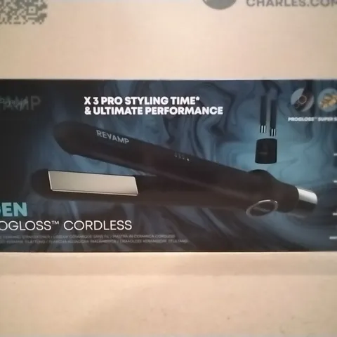 BOXED REVAMP IGEN PROGLOSS CORDLESS CERAMIC STRAIGHTENER 