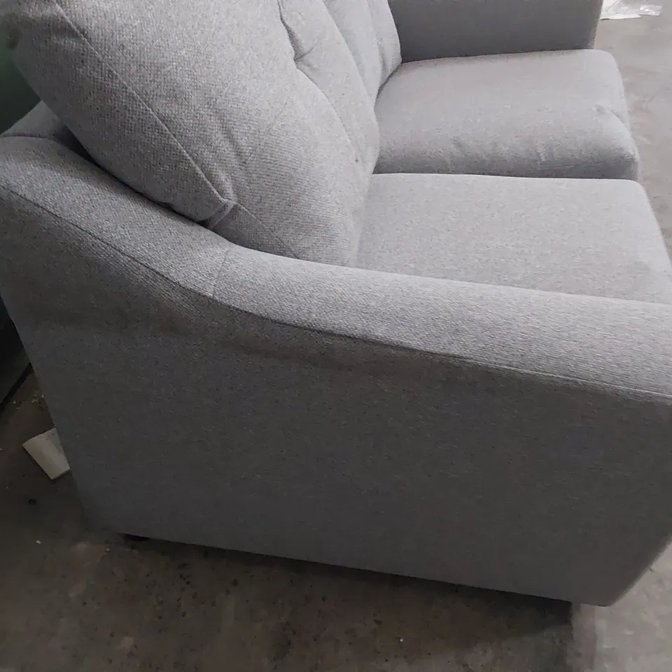 DESIGNER TWO SEATER SOFA GREY FABRIC