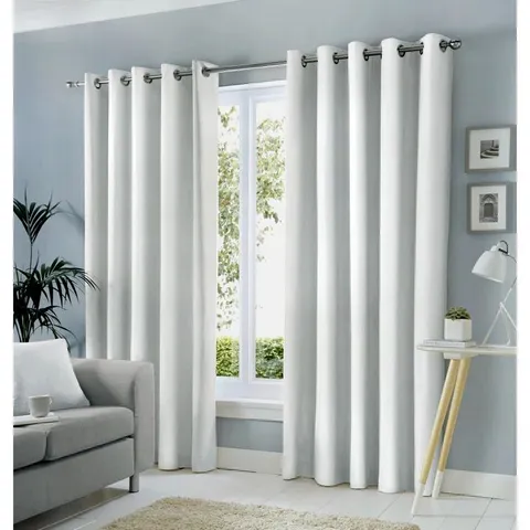 BAGGED 100% COTTON ROOM DARKENING EYELET CURTAINS
